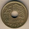 25 Pesetas Spain 1996 KM# 962. Uploaded by Granotius